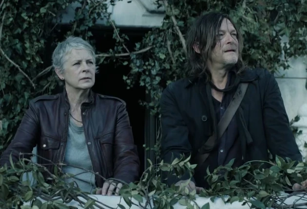 Момент из 3 сезона 1 серии сериала Ходячие мертвецы Дэрил Диксон